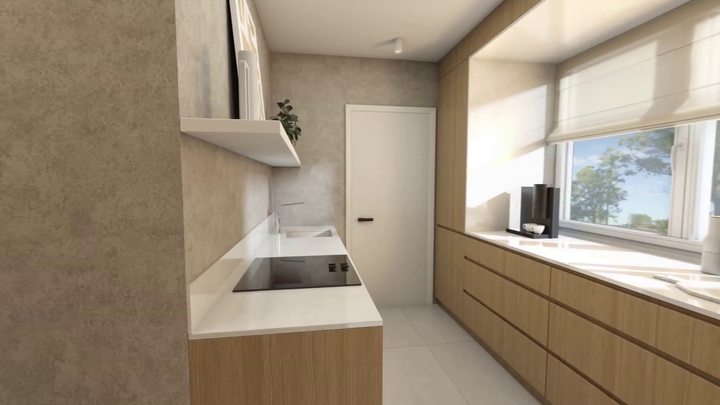 Nové bývanie - kuchyňa vizualizácia